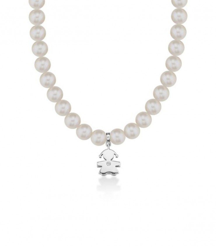 Collana con Perle e Bimba Le Bebè