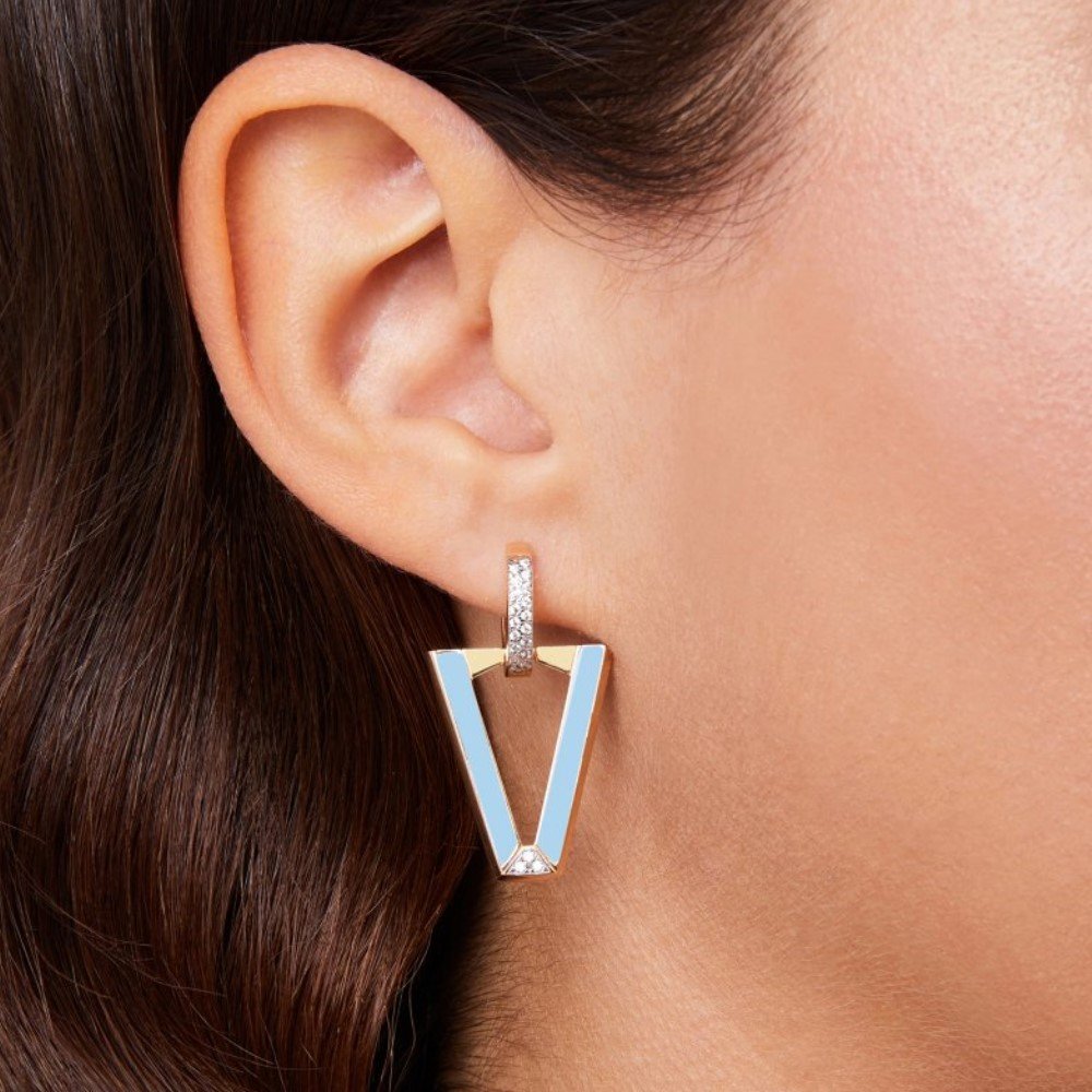 Mono Orecchino Valentina Ferragni Studio UALI POWDER BLUE