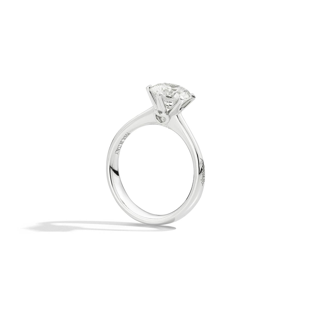 Anello solitario oro bianco 18 KT - Anniversary six | Recarlo