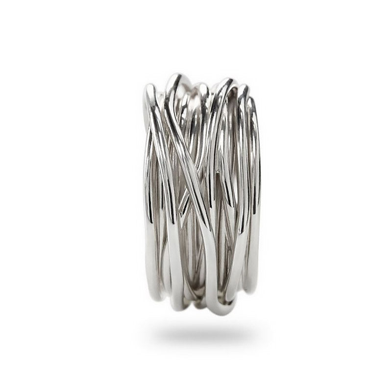 Anello Filodellavita 13 fili in argento bianco 925 della collezione Classic – AN13A