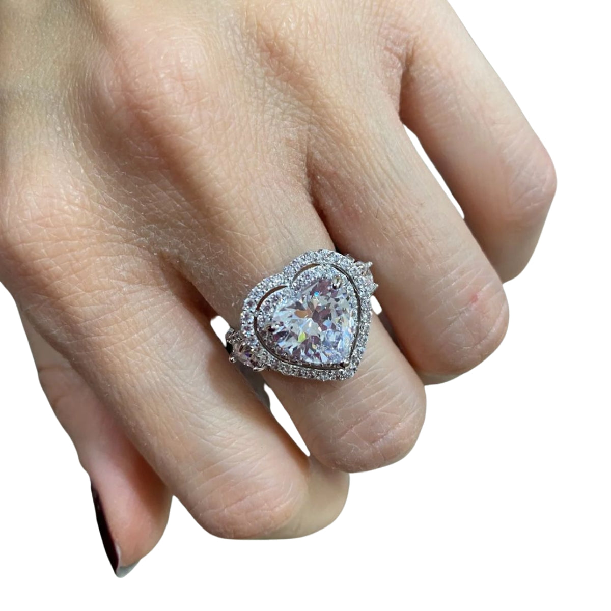 Anello Sovrani in argento con scatola cuore