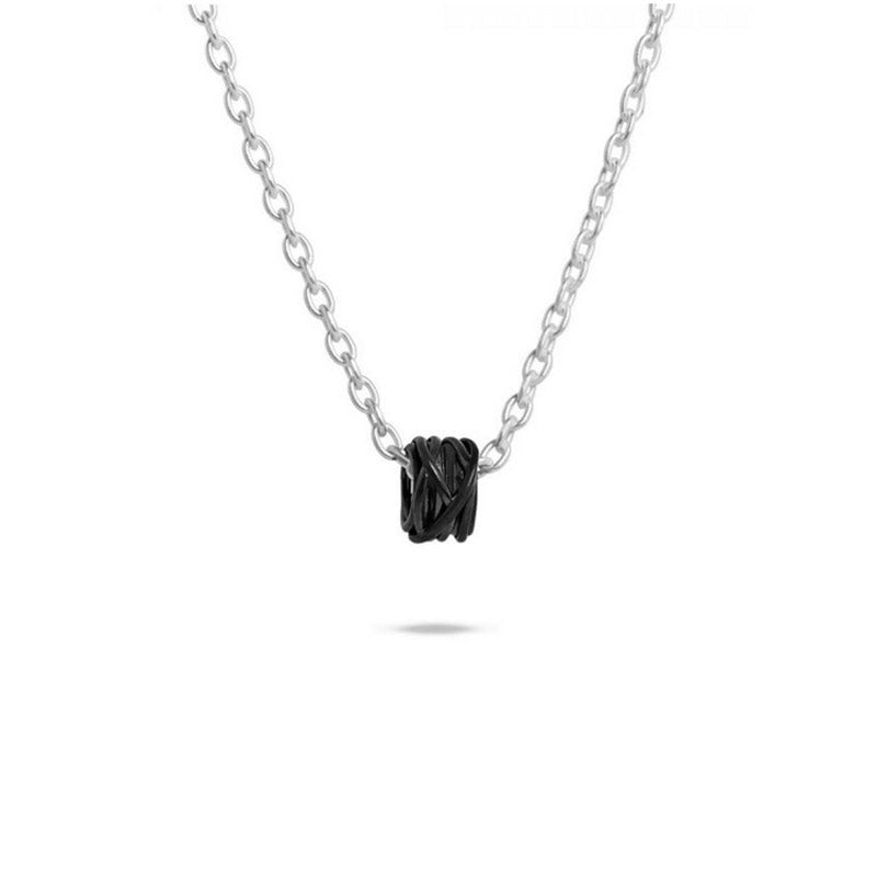 Anello mini in oro bianco brunito 9 KT Filodellavita della collezione Mini - AN1005B-N