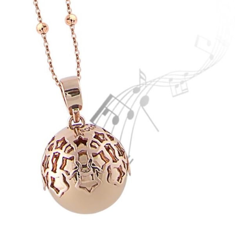 Collana con ciondolo sonoro e stelle traforate (BOCCADAMO) - TRGR02