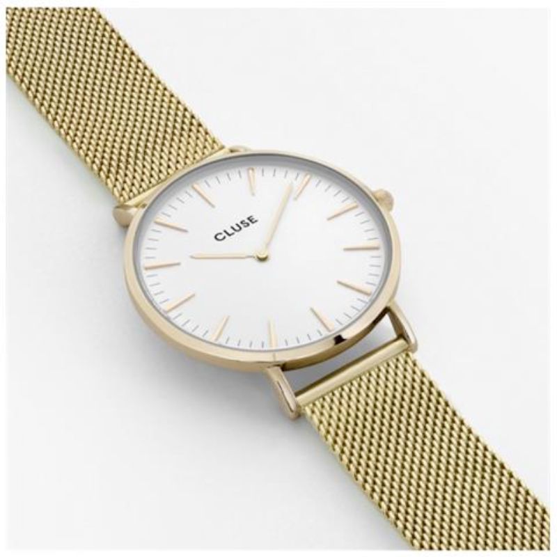 Orologio "La Bohème Mesh Gold/White" (Cluse) - CL18109