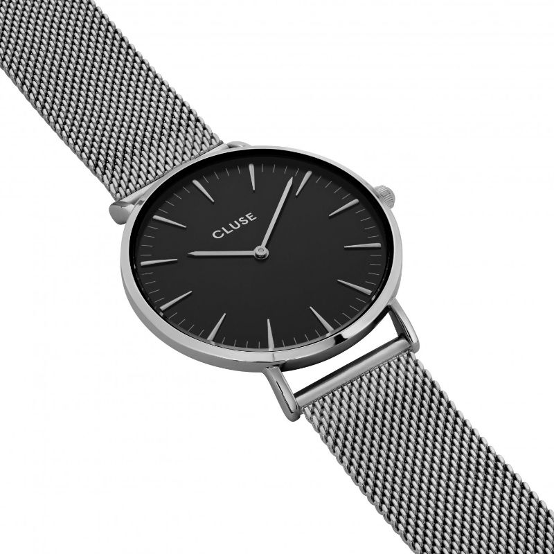 Orologio "La Bohème Mesh Silver/Black" (Cluse) - CL18106