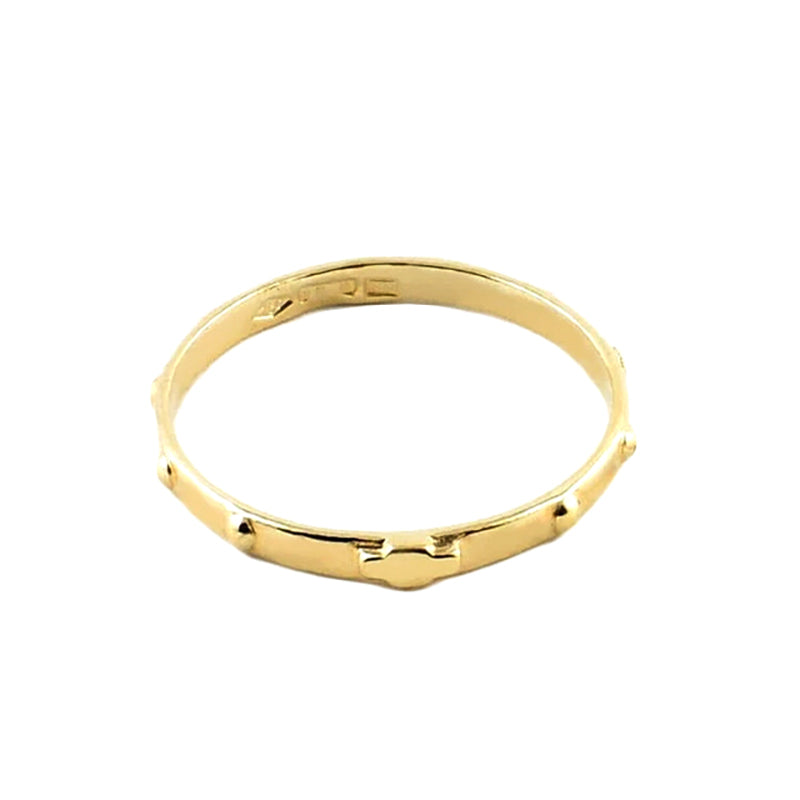 Anello rosario unisex oro giallo