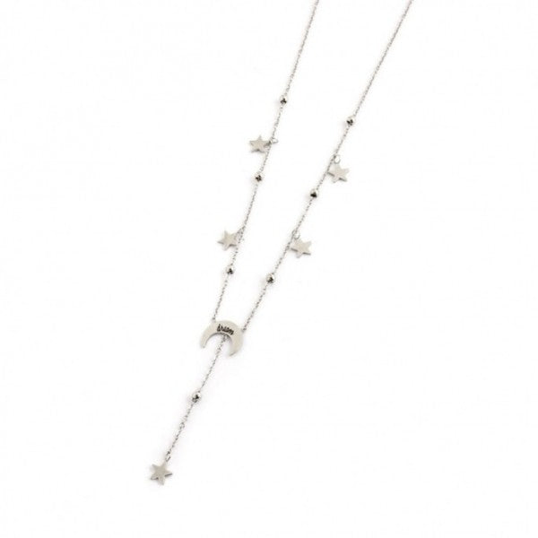 COLLANA Y LUNA DREAM E STELLA LUCKY ACCIAIO 18CO015