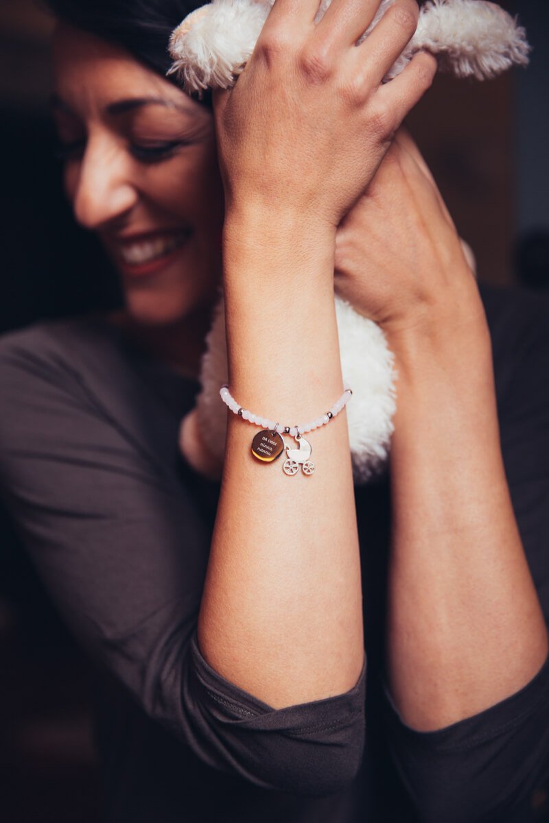 Bracciale 10 Buoni Propositi Rosa Da Oggi ninna nanna - B5480/RO