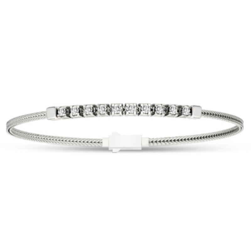 Griffe Oro Bianco con Diamanti ELEMENTS (DonnaOro) - DCHF3302