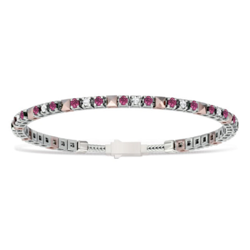 Griffe Oro Bianco con Rubino ELEMENTS (DonnaOro) - DCHR3312