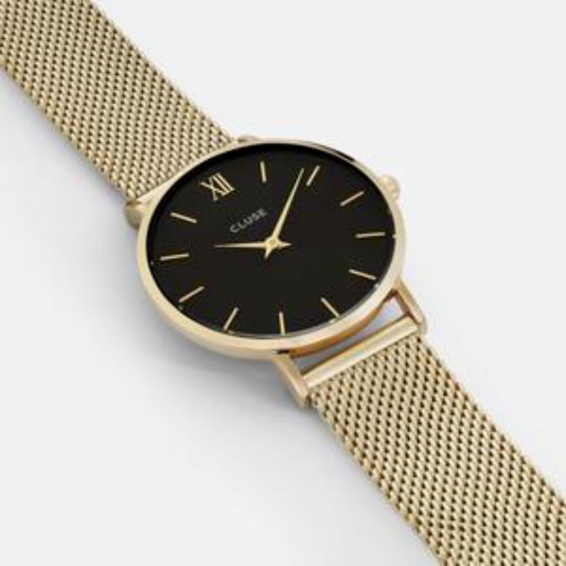 Orologio "Minuit Mesh Gold/Black" (Cluse) - CL30012