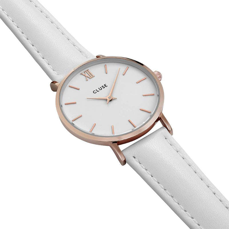 Orologio "Minuit Rose Gold White/White" (Cluse) - CL30056