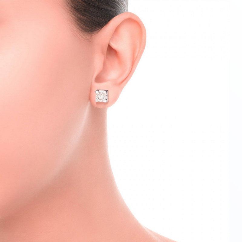 Orecchini in oro bianco 18 KT Recarlo - Collezione Maria Teresa