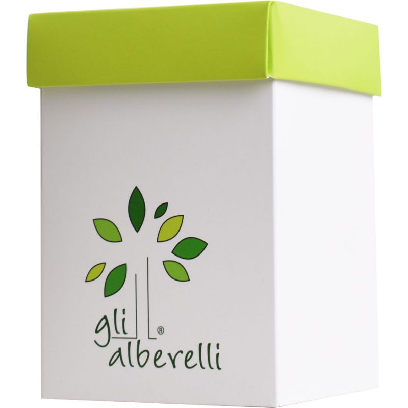 Portacandela Nastri di colore tortora de Gli Alberelli - 0516T