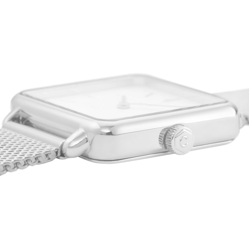 Orologio "La Tétragone Silver Mesh/White" (Cluse) - CL60001