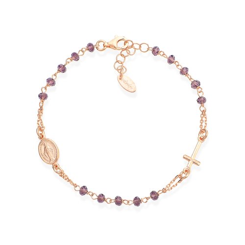 Bracciale Rosario Cristalli Vinaccia Amen