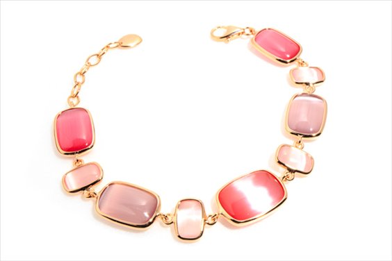 Bracciale Argento Madí con Pietre Ciliegia