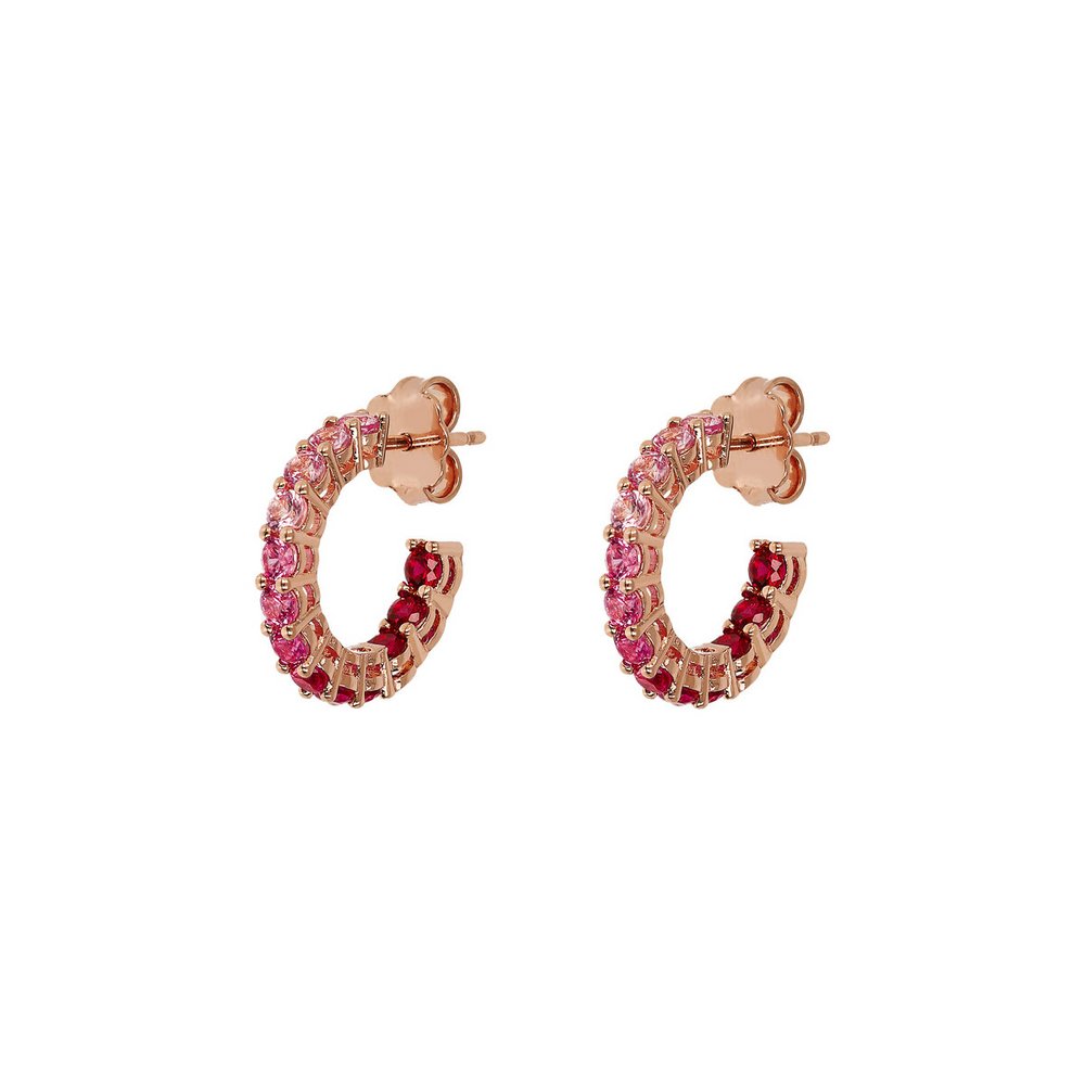 Orecchini a Cerchio con Cubic Zirconia Effetto Dégradé Piccoli
Bronzallure