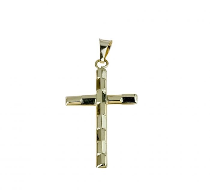 Croce uomo oro giallo 18kt