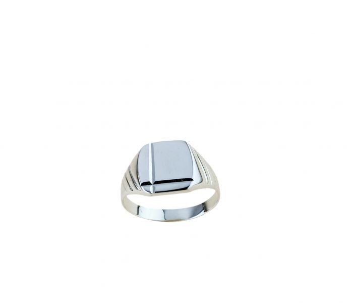 Anello uomo oro bianco 18 Kt