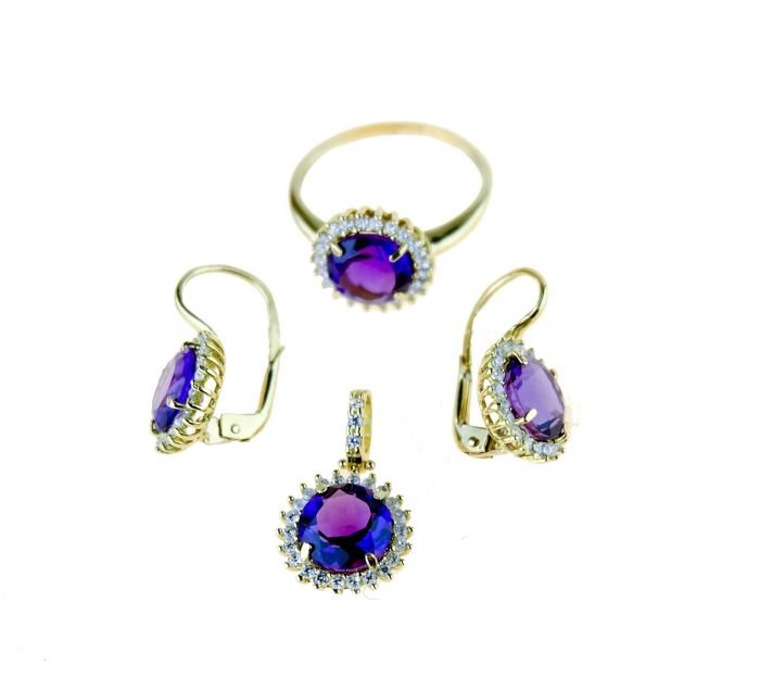 Parure donna oro giallo 18 kt
