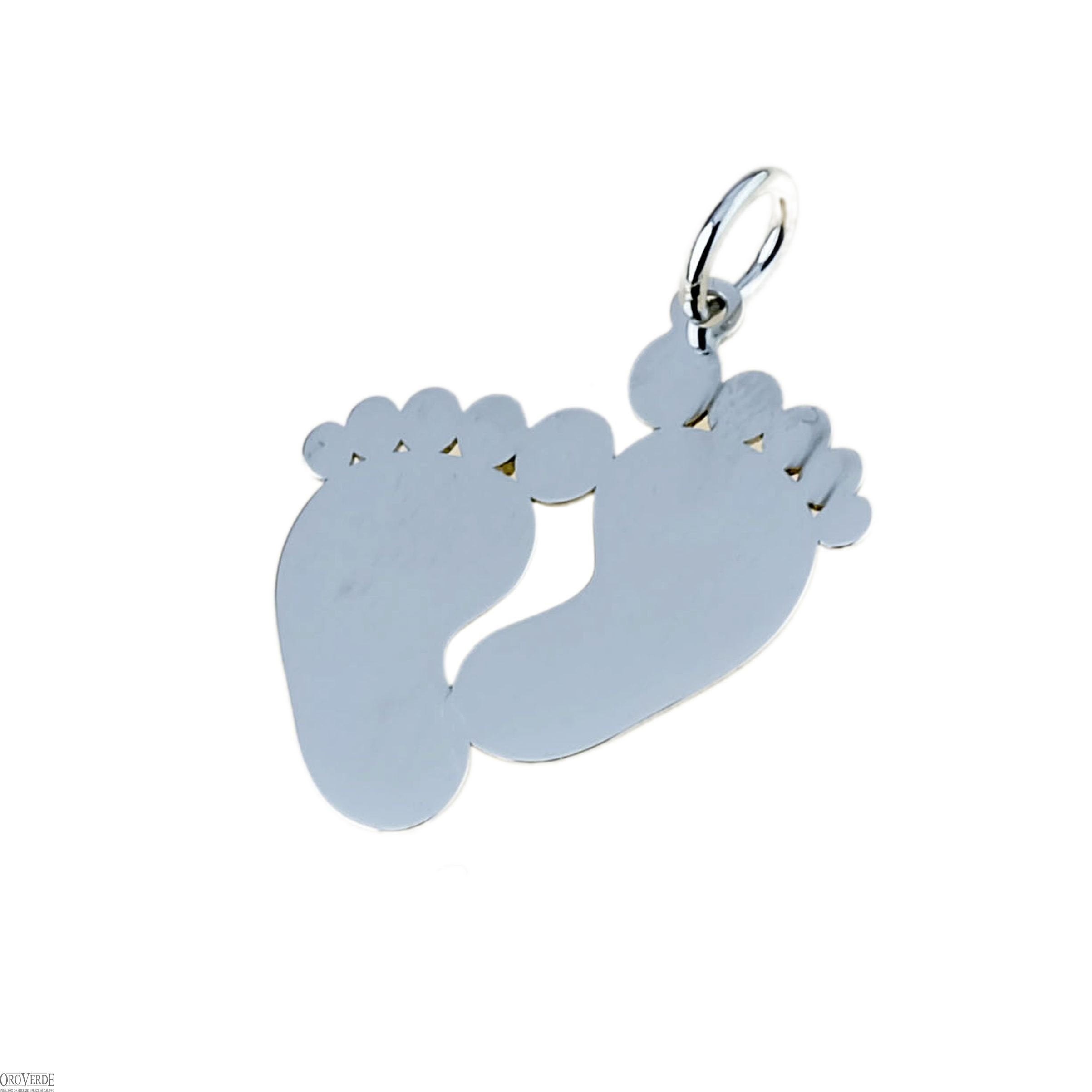 Ciondolo oro bianco 18 Kt