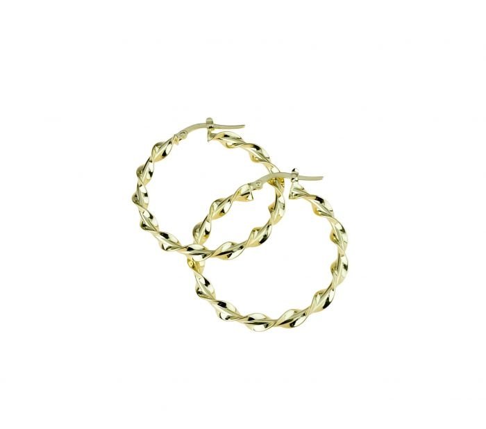 Orecchini cerchi donna oro giallo 18 kt
