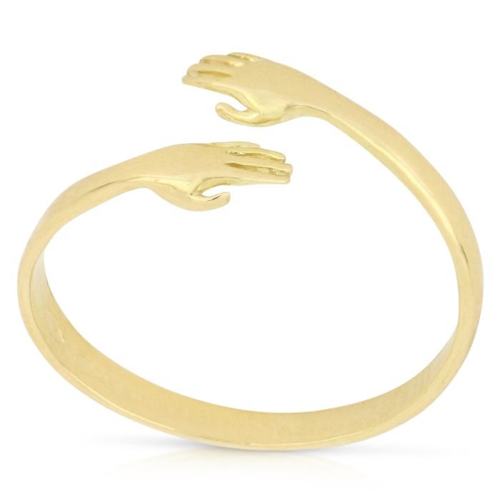 Anello Abbraccio oro giallo 18kt