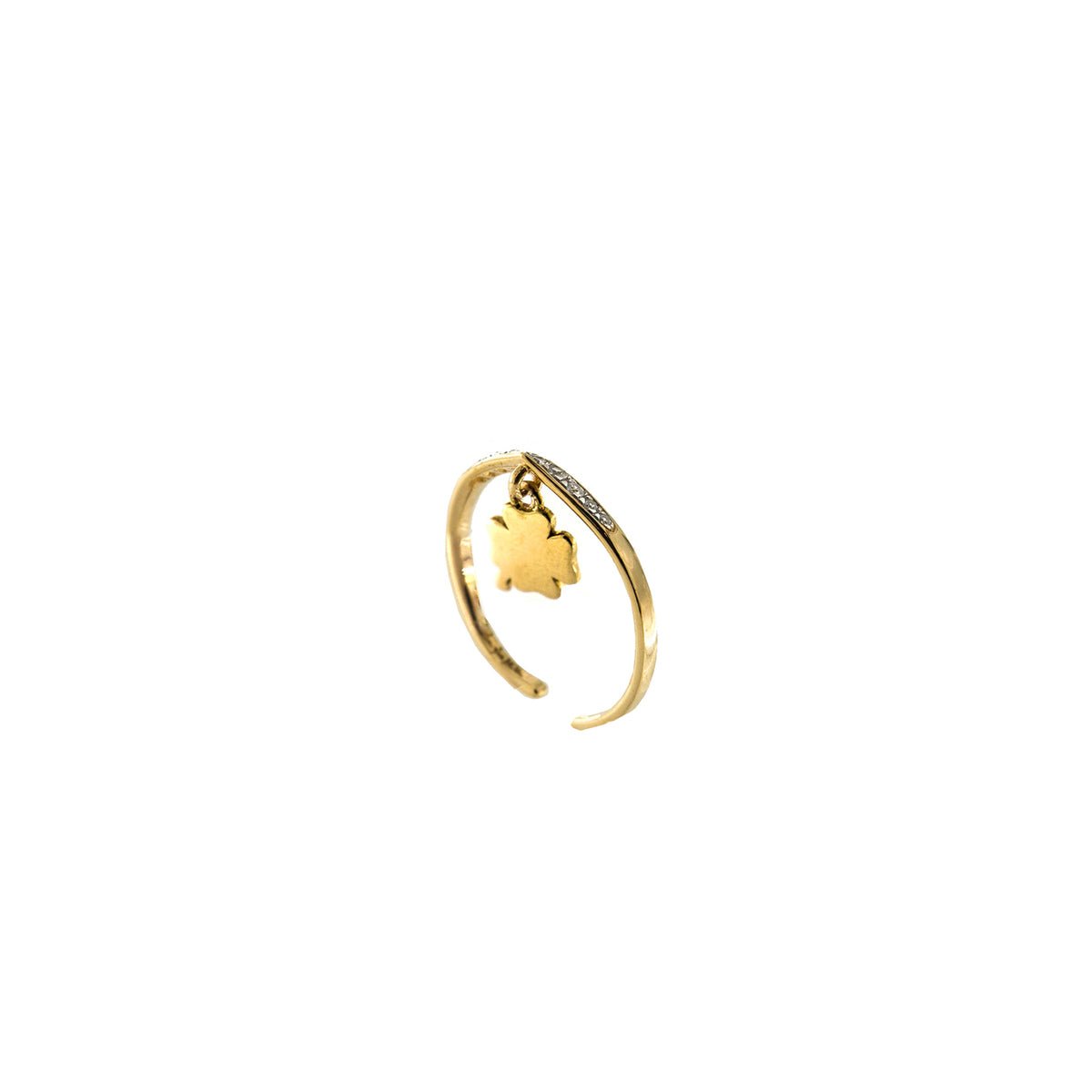 Anello Donna dorato con quadrifoglio Rue Des Mille