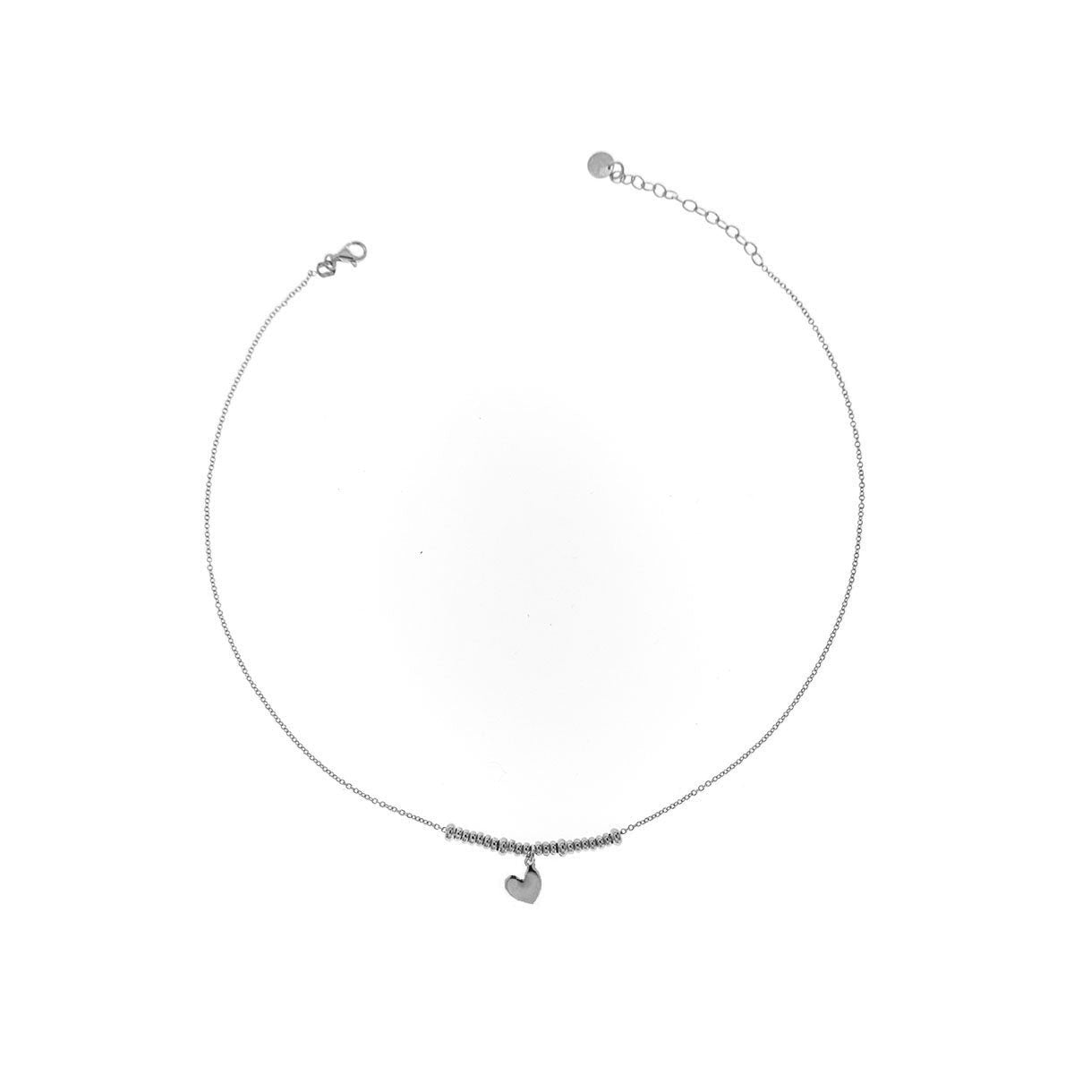 Collana con cuore argento Rue Des Mille