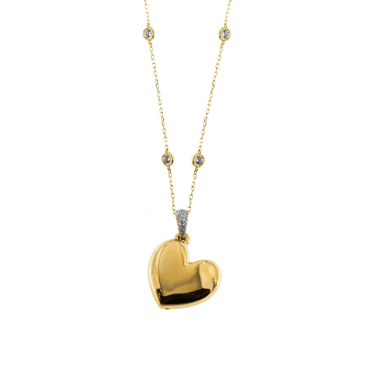Collana donna dorato con cuore Rue Des Mille