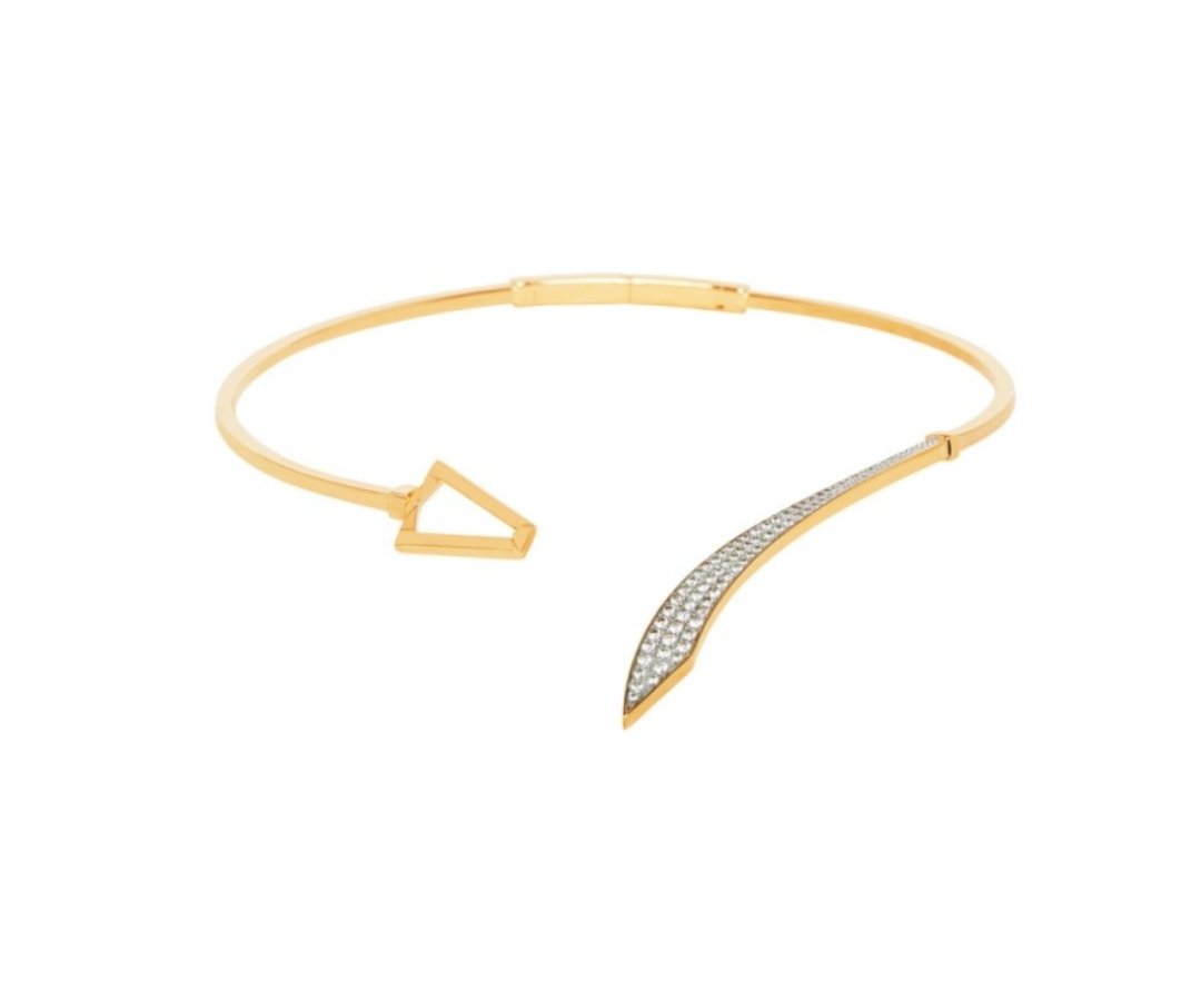 Collana rigida dorata Valentina Ferragni
