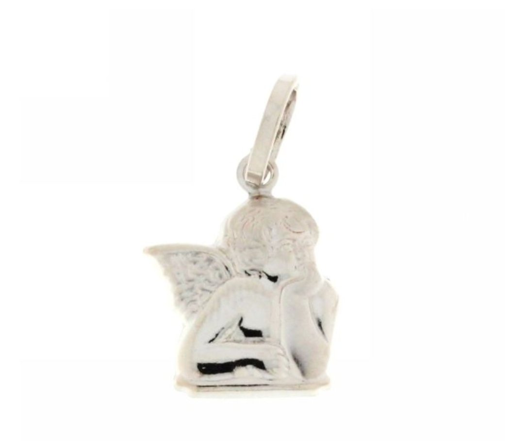 Ciondolo Angelo Oro Bianco 18kt