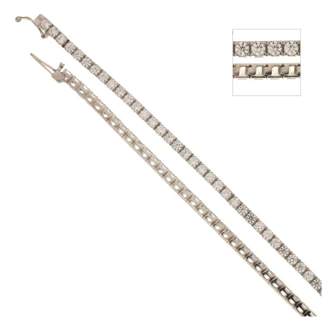 Bracciale Tennis oro bianco 18 Kt