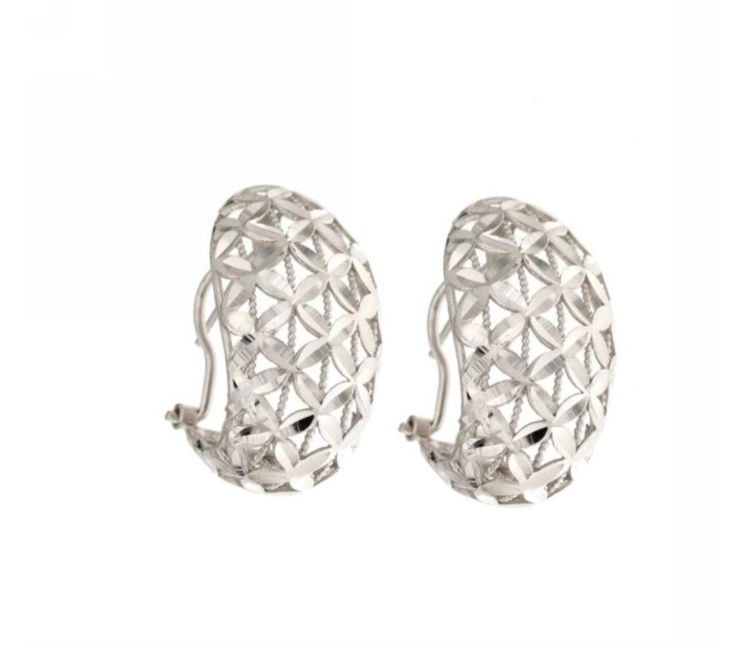 Orecchini oro bianco 18 Kt