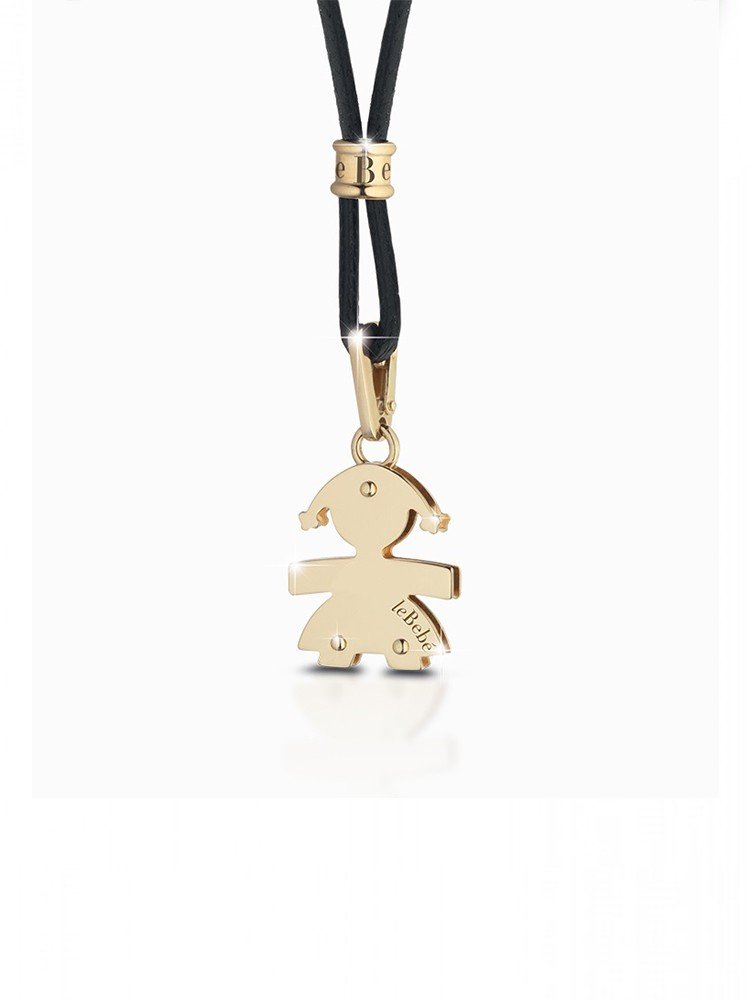 Collana Con Bimba Media Oro Giallo Le Bebe'
