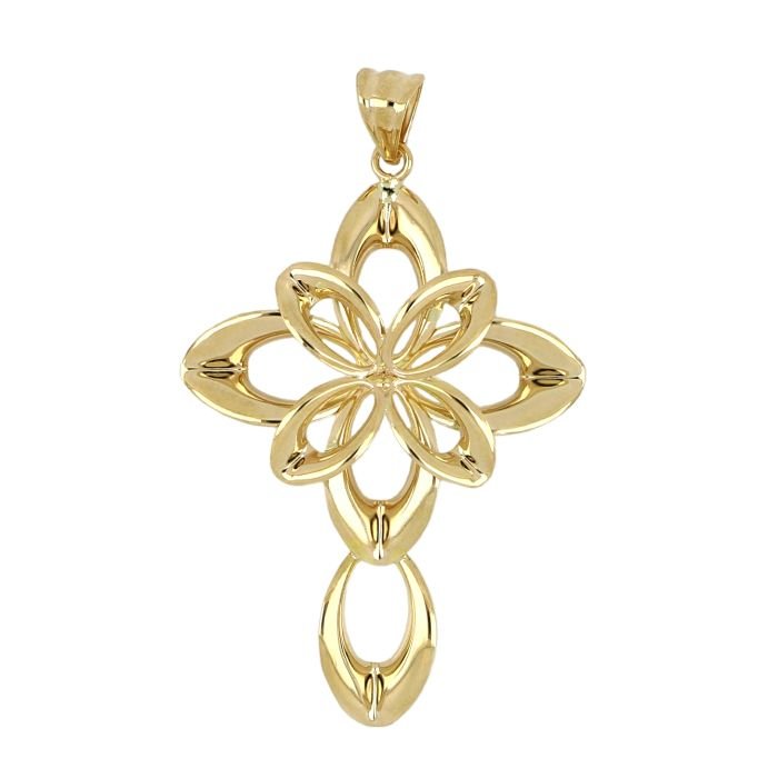 Croce Donna oro giallo 18 kt
