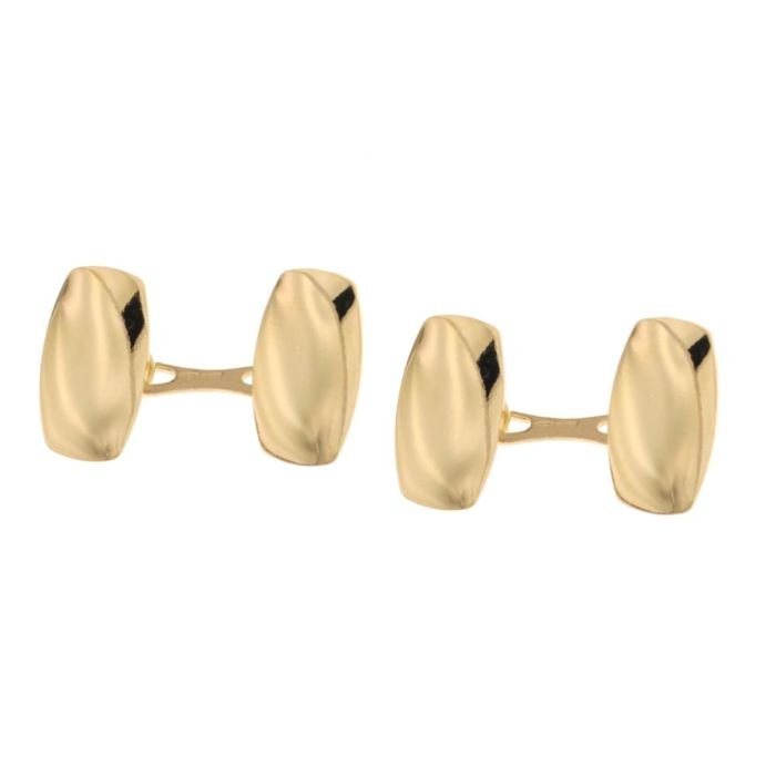 Gemelli a lastra uomo oro giallo 18 kt