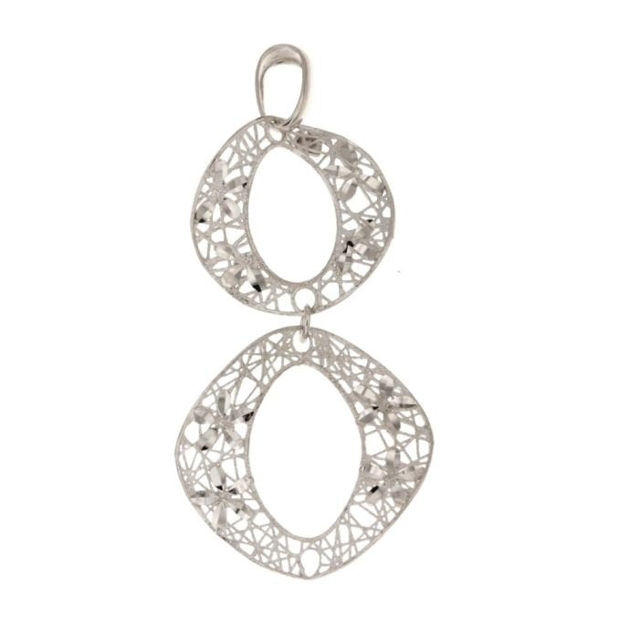 Ciondolo donna oro bianco 18 Kt