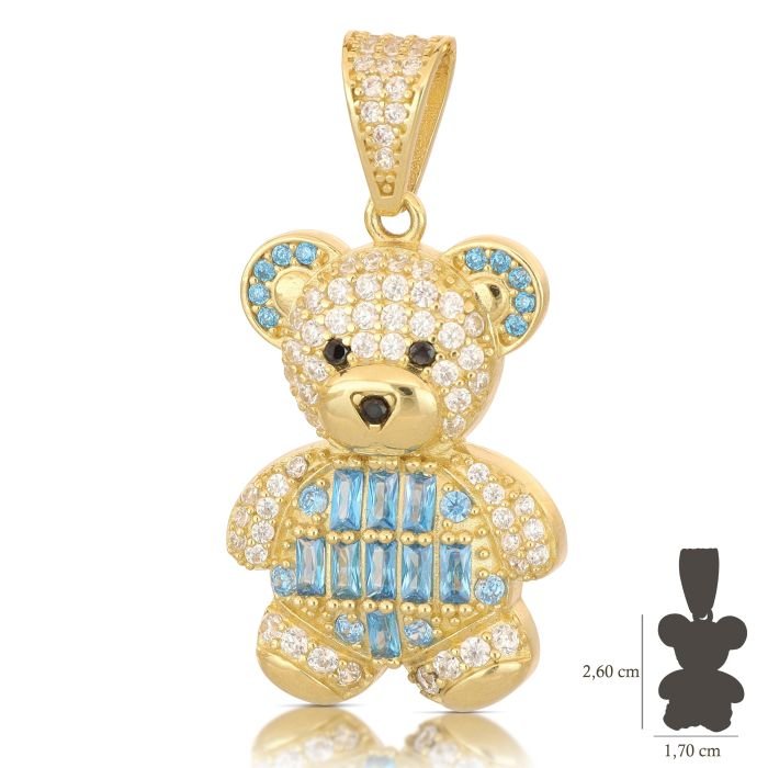 Pendente Orso Oro Giallo 18kt