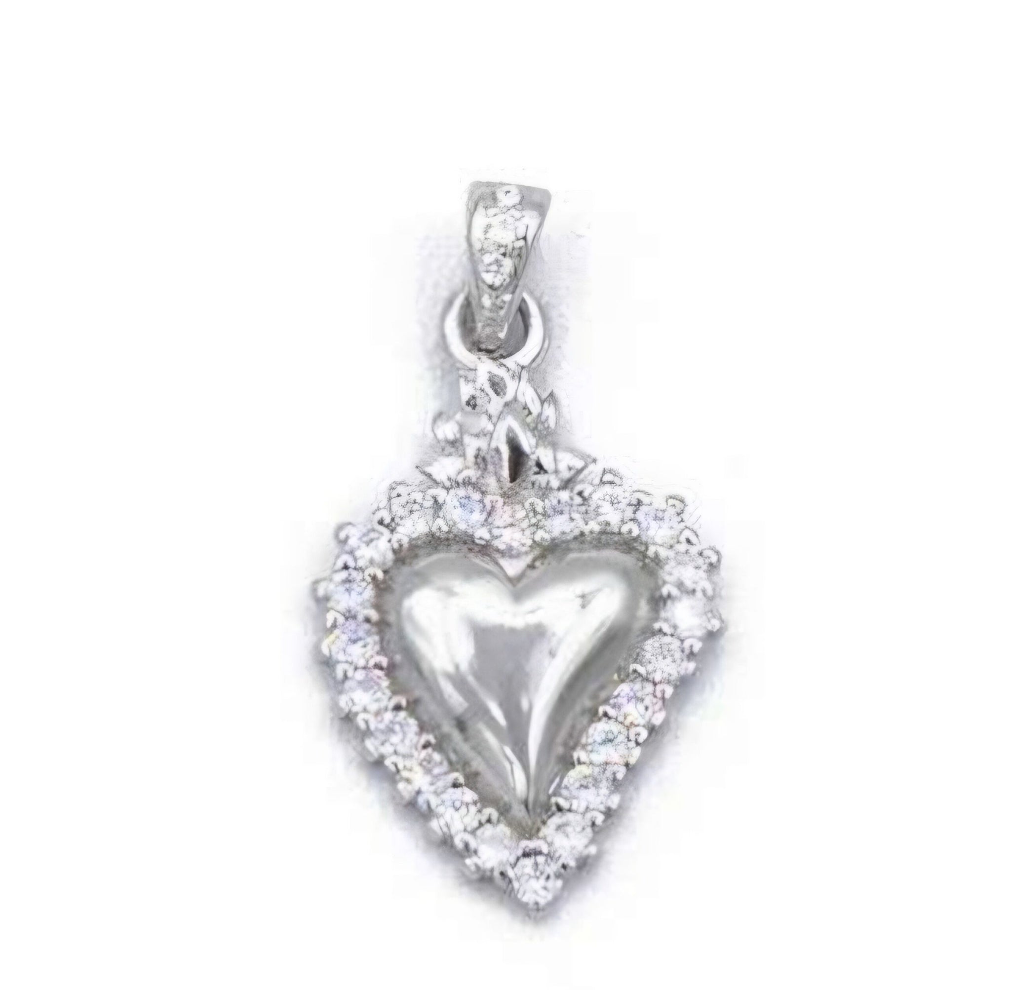 Ciondolo cuore sacro argento 925