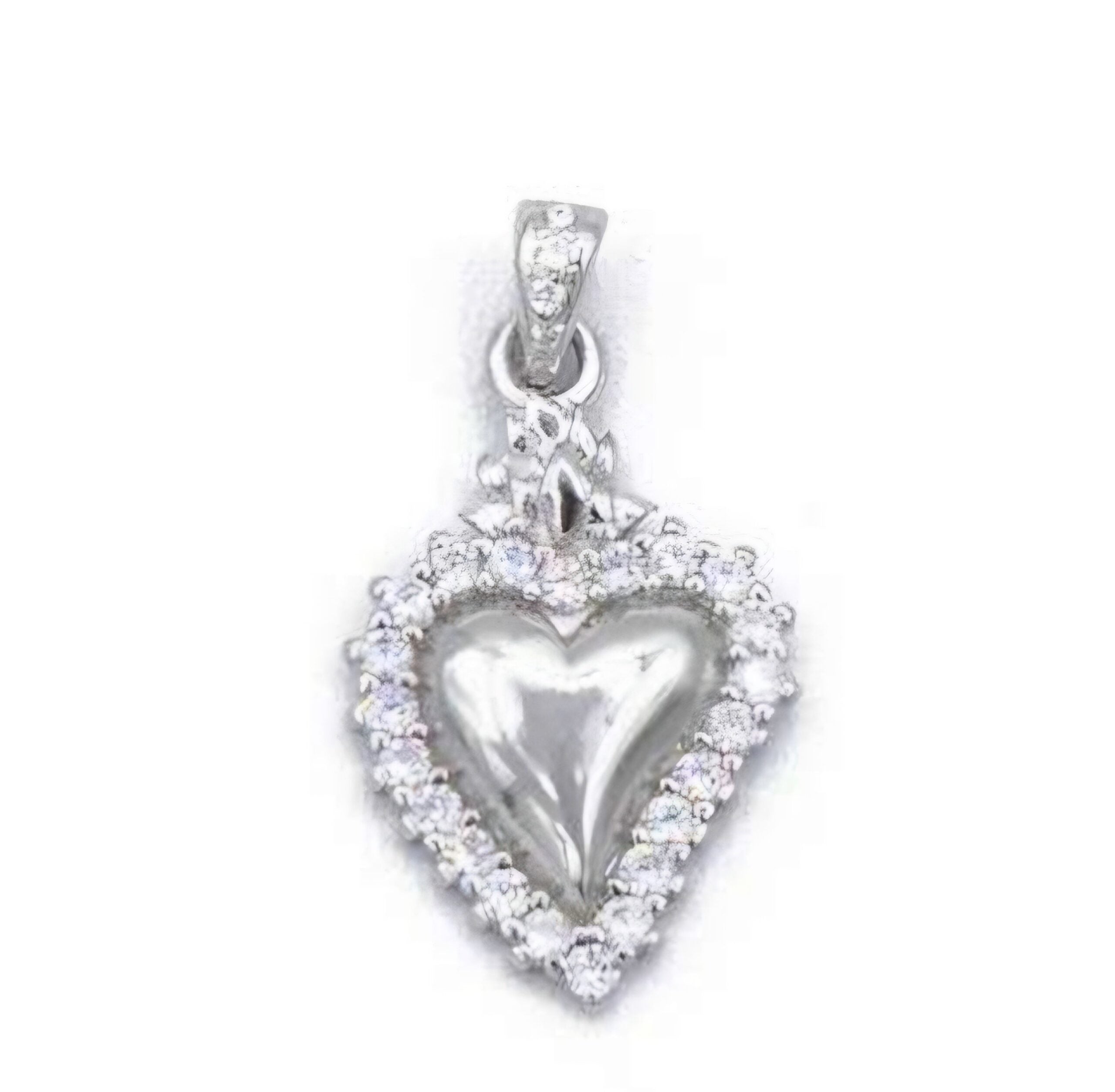 Ciondolo cuore sacro argento 925