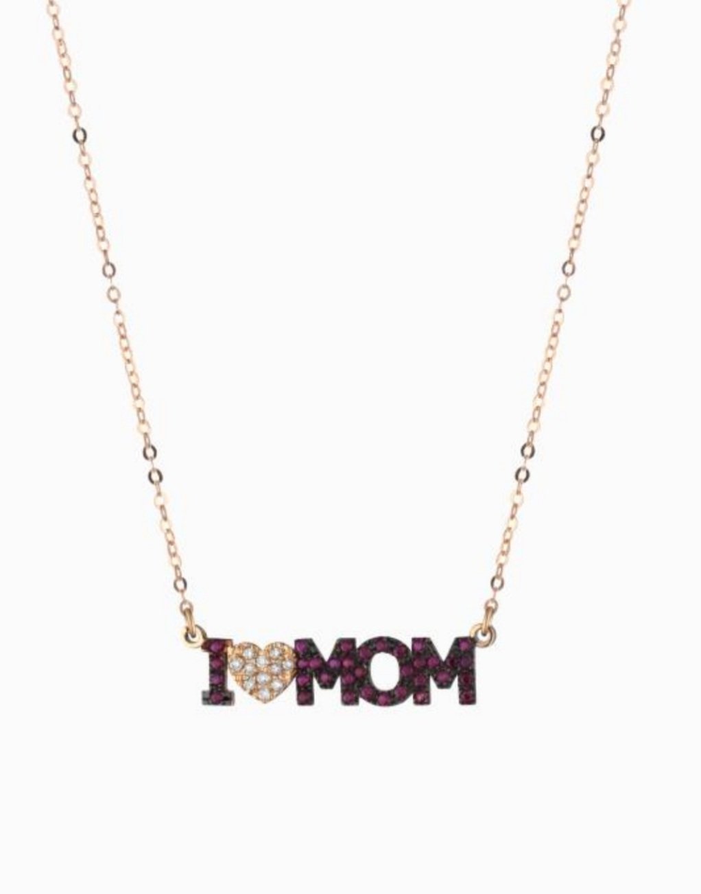 Collana con scritta "Mamma" oro