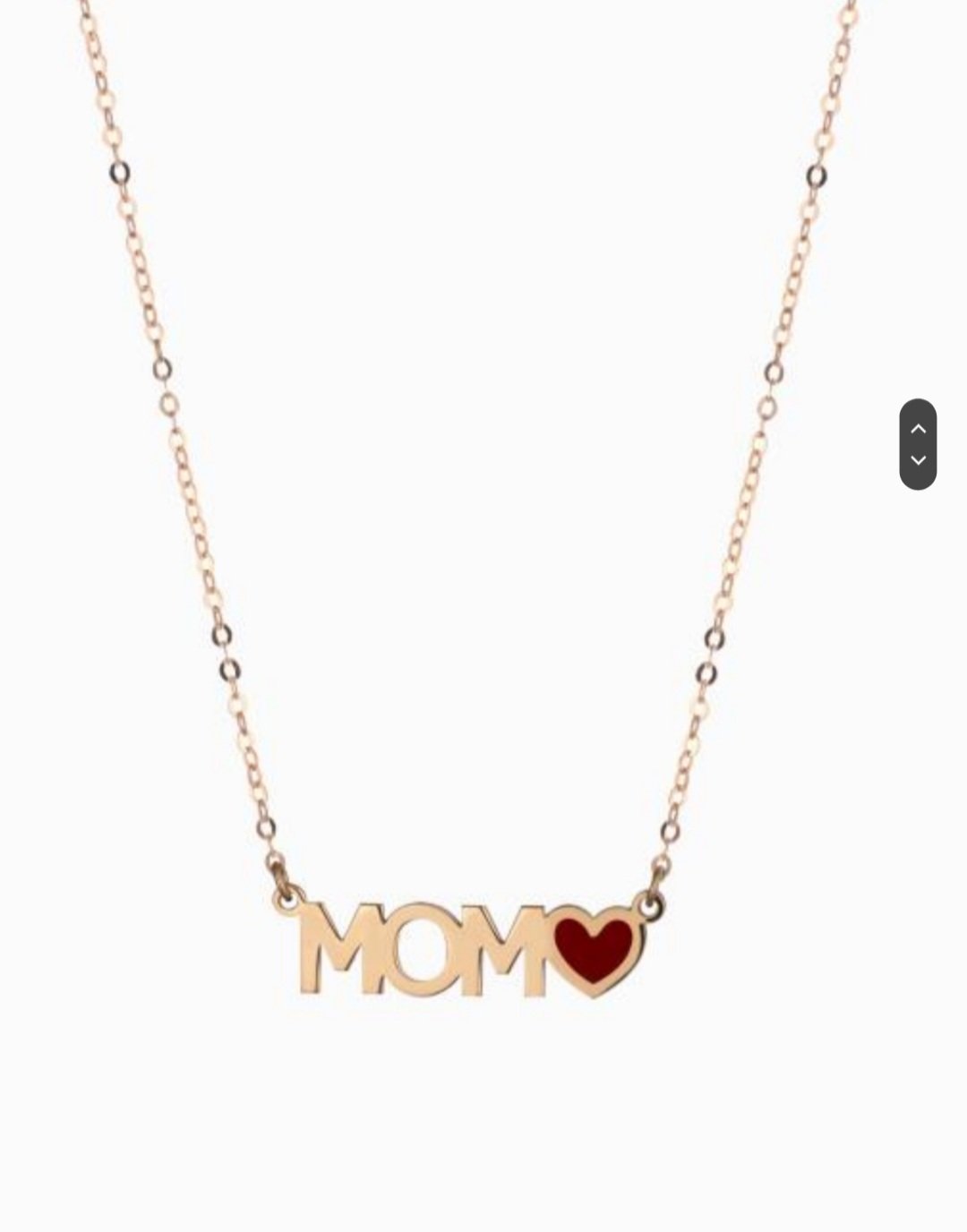 Collana oro Rosé con scritta "mamma"