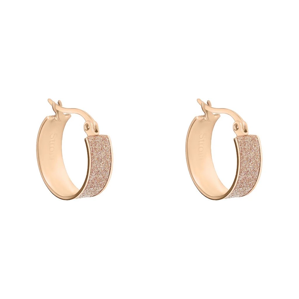 Orecchini A Cerchio Lady Shine Acciaio Rosa Stroili