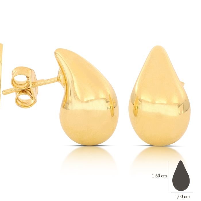 Orecchini a goccia oro giallo 18kt