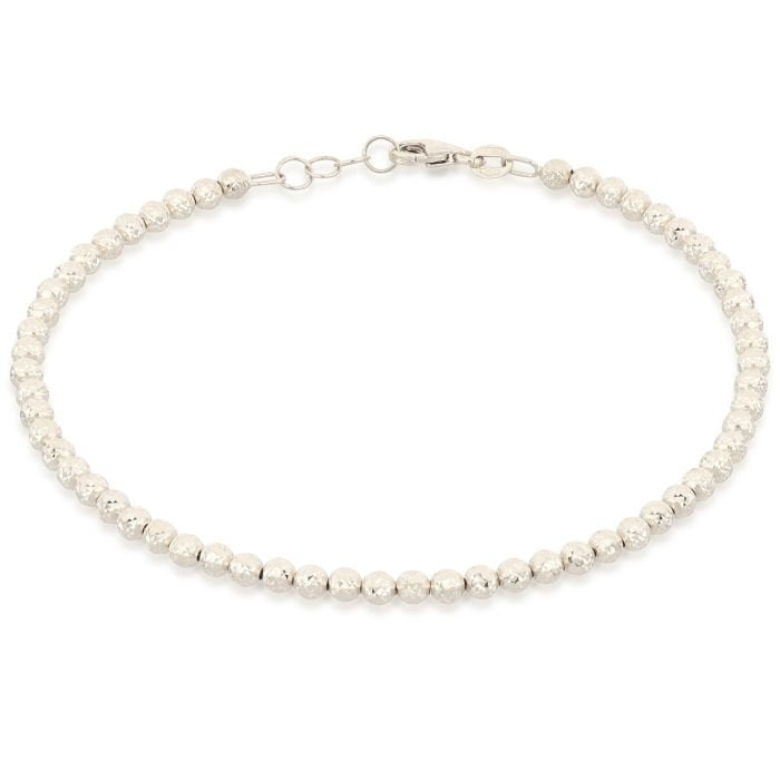 Bracciale con sfere oro bianco 18kt