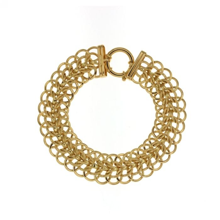 Bracciale a tappeto donna oro giallo 18kt