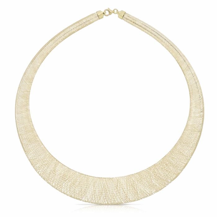 Girocollo a maglia oro giallo 18kt