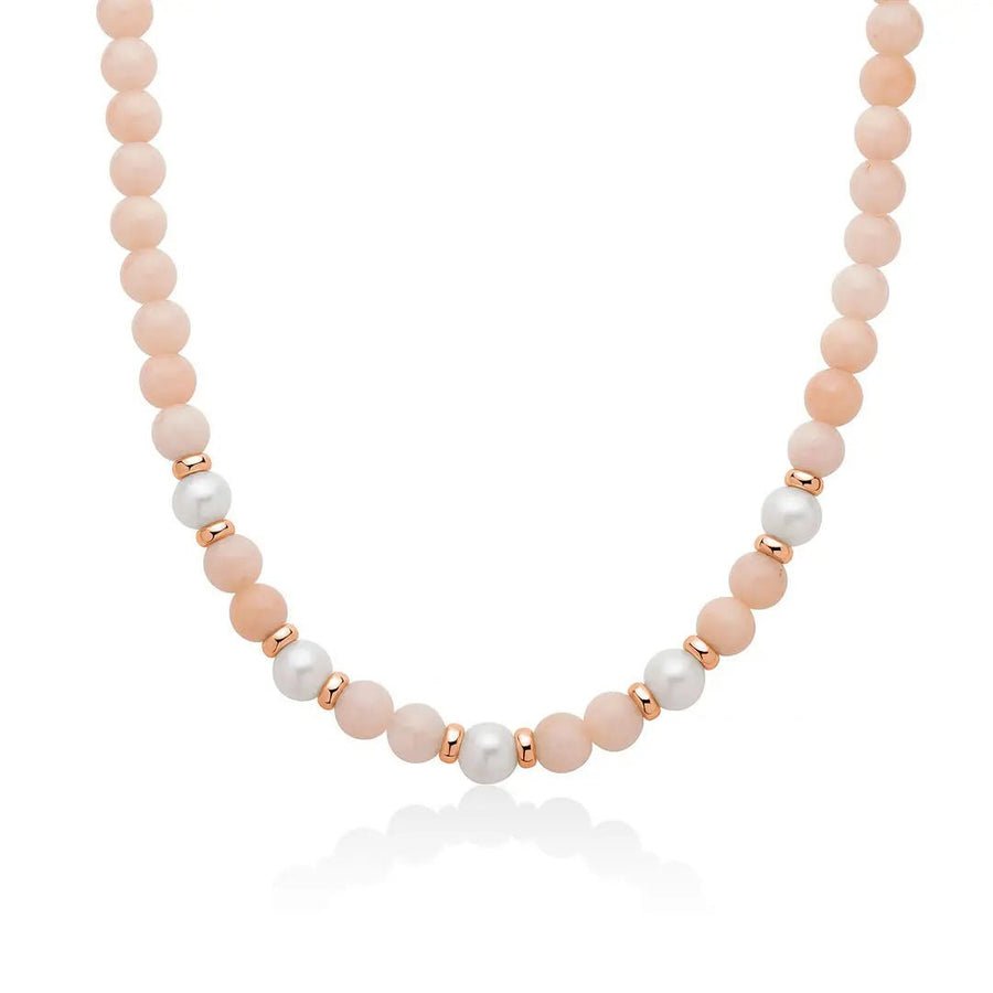 Collana Miluna con Giada e Perle